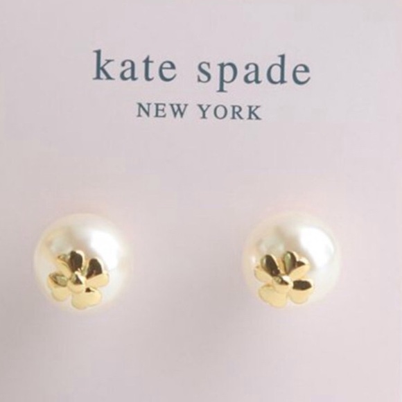 New Kate Spade imitation pearl stud earrings - Picture 7 of 15
